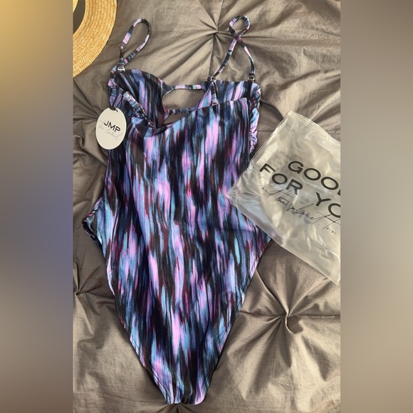 JMP The Label NWT Brand New Swim Cheekiest Vegas Bikini Size Small Twilight - Picture 2 of 3